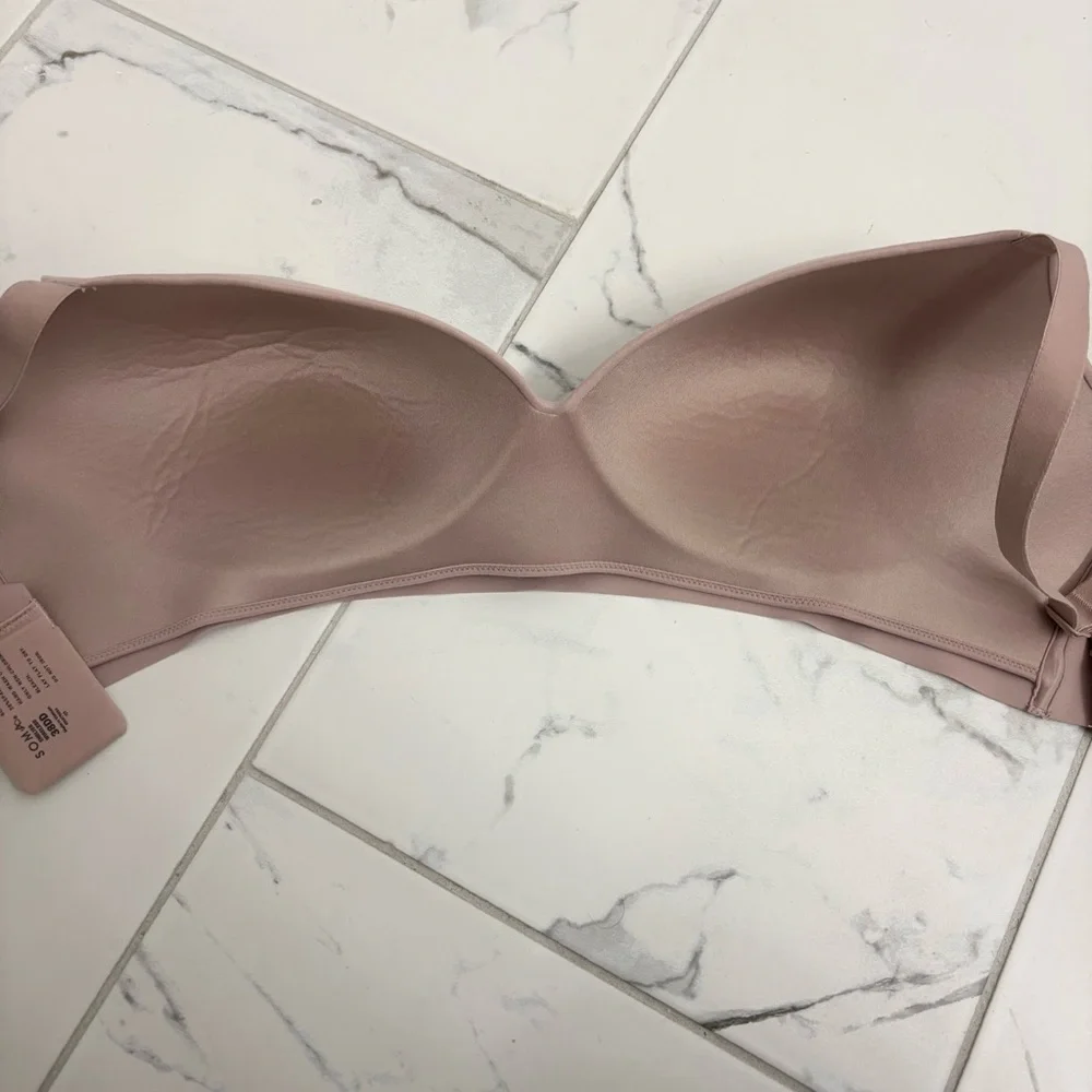 Soma Enbliss Wireless Bra 38DD Nude Pale Pink